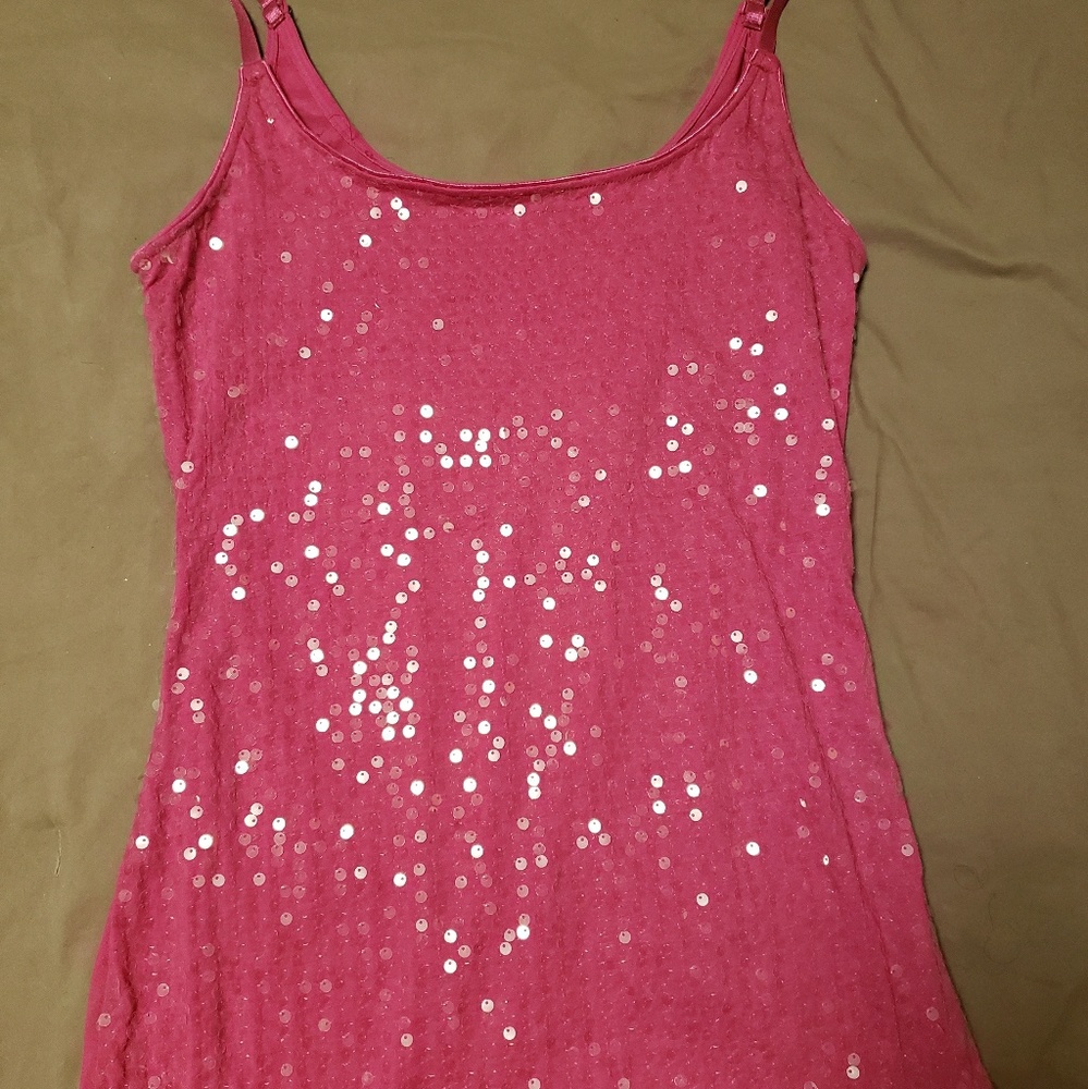 Sequins Pink tank top